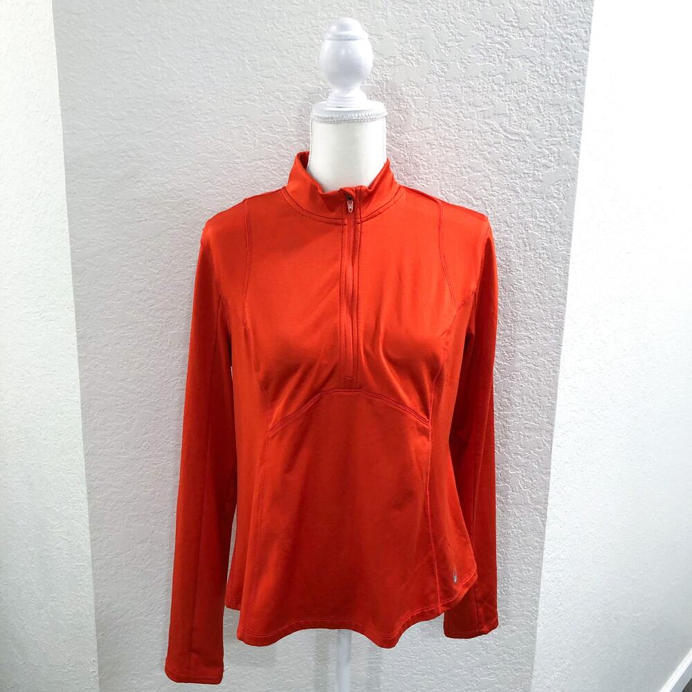 Spyder Sp146 Orange Half Zip Pullover - image 8